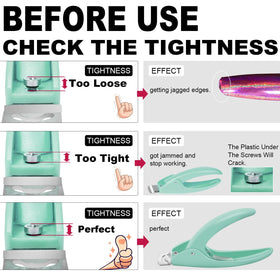 GA&EN nail clipper with magnet sizers on display