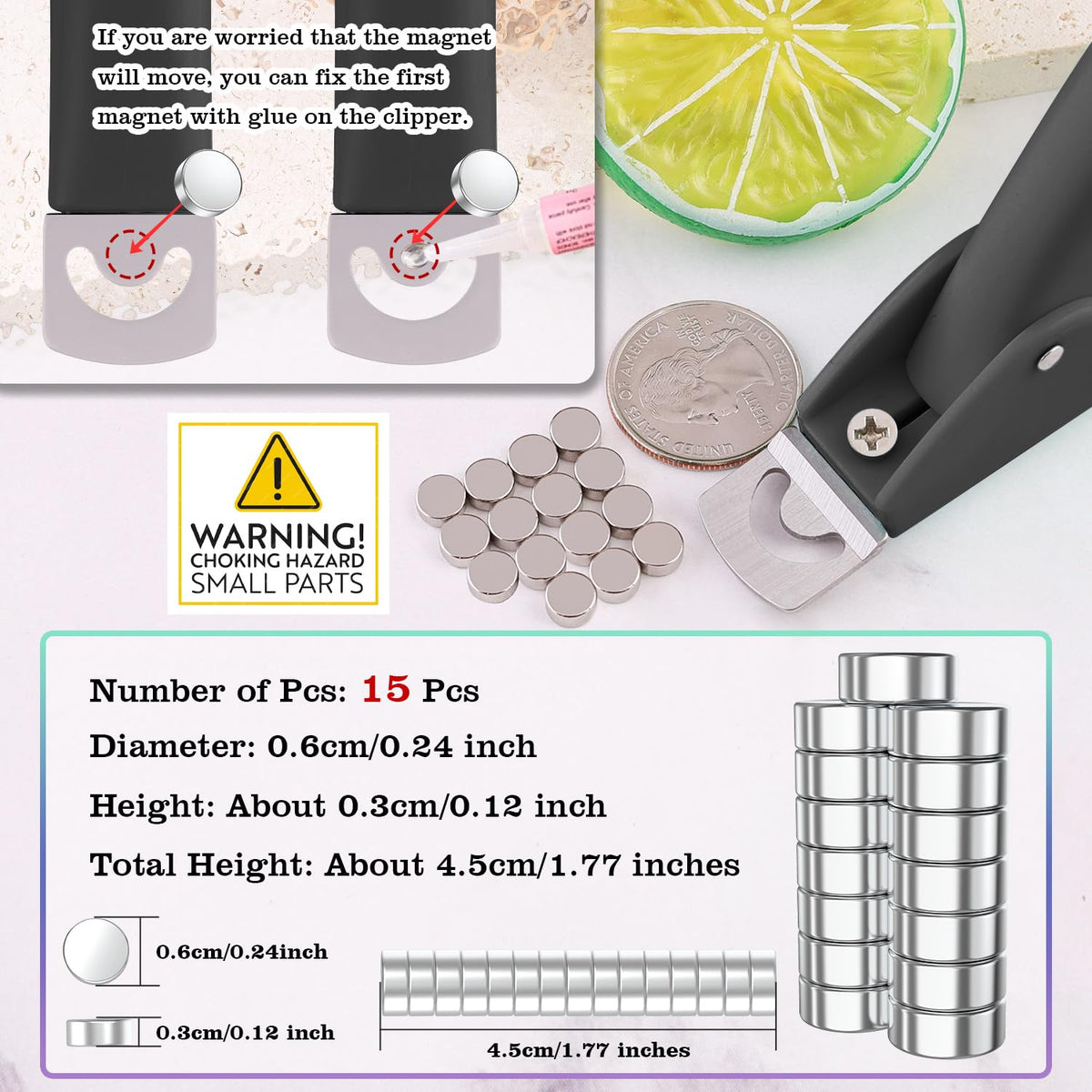 GA&EN nail clipper with replacement blade and screwdriver