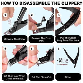 GA&EN nail clipper with replacement blade and screwdriver