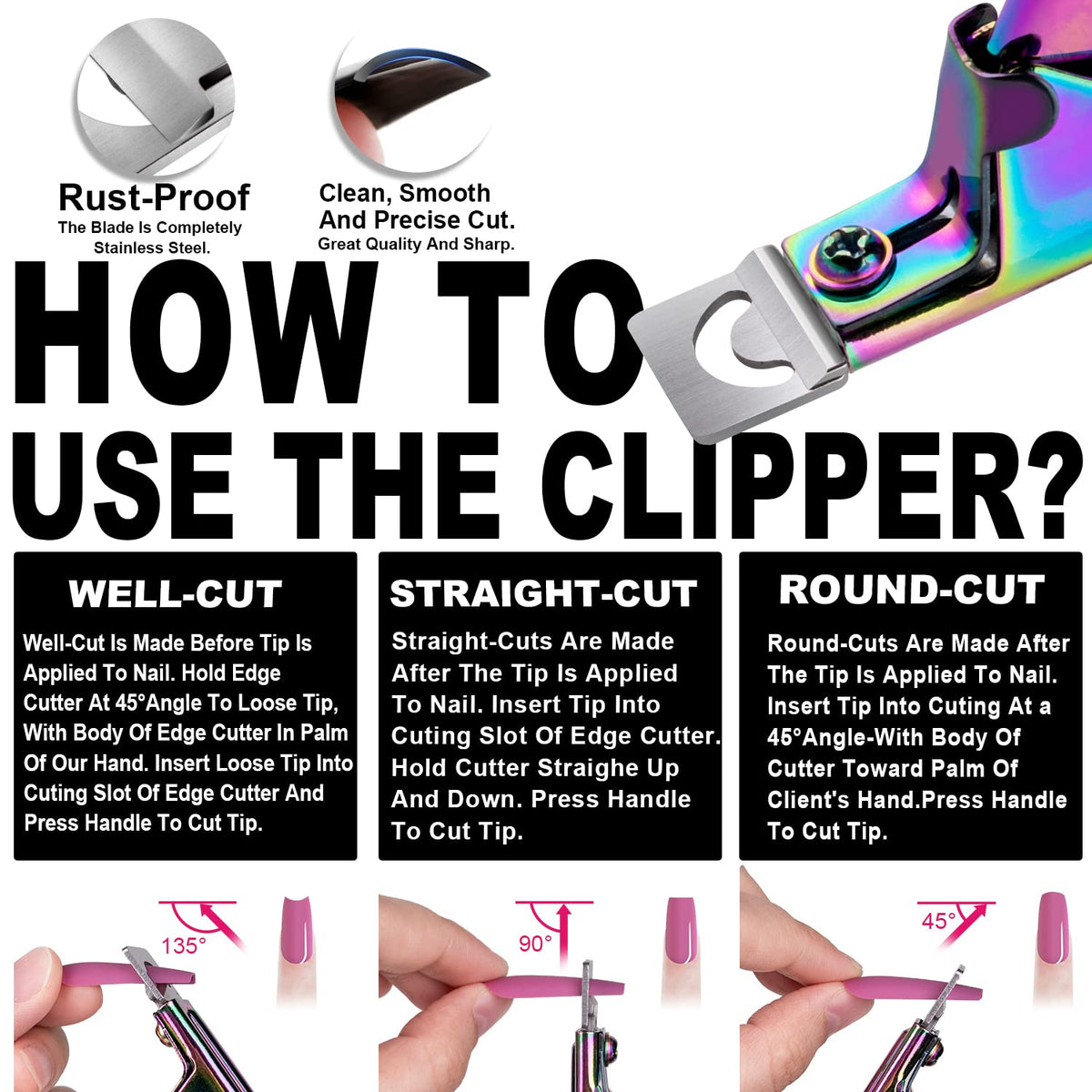 GA&EN Nail Clippers showing ergonomic design and stainless steel finish