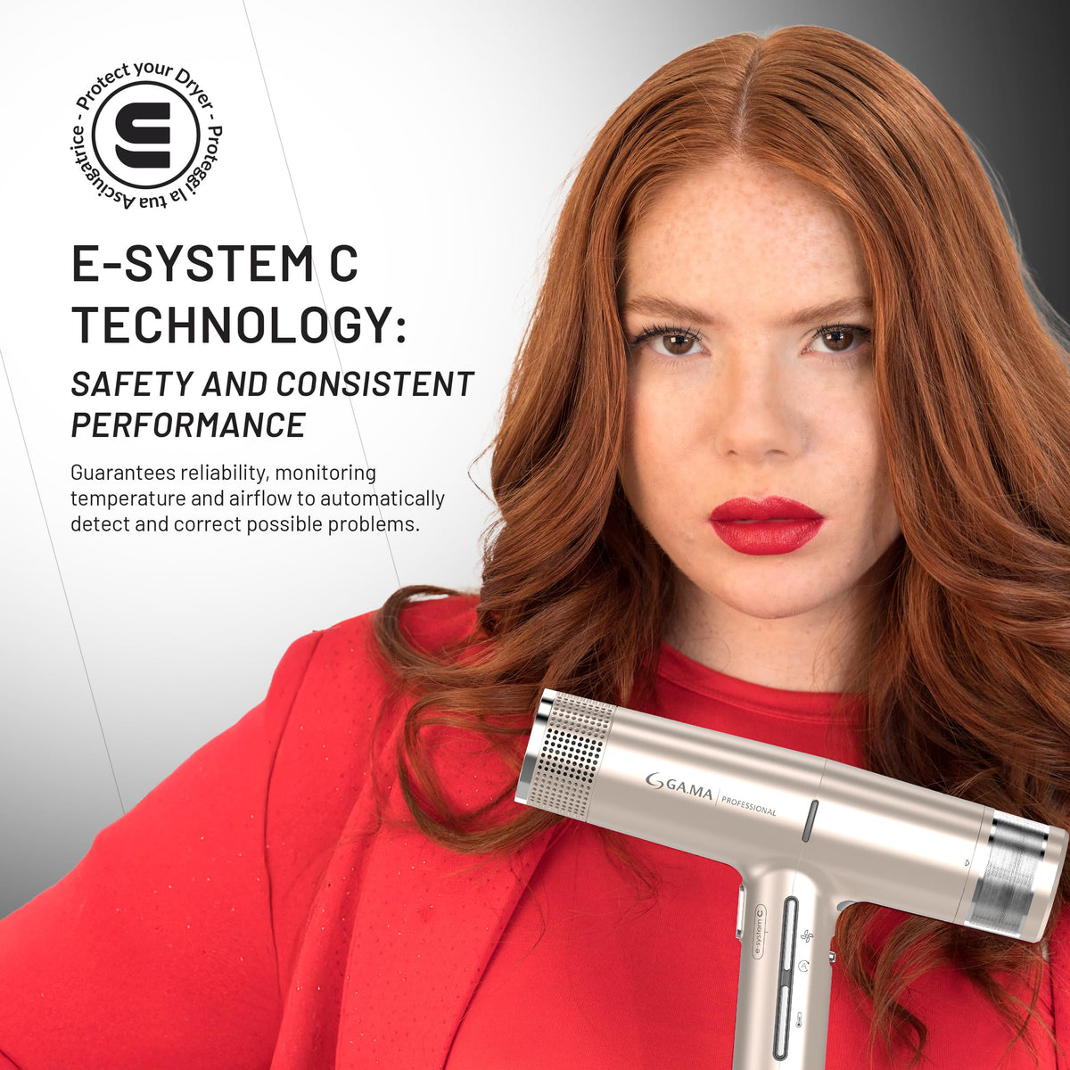 GA.MA ITALY PROFESSIONAL iQ1 Perfetto Hair Dryer close-up of motor