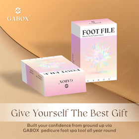 GABOX Nano Glass Pro Foot File with a luxurious colour finish