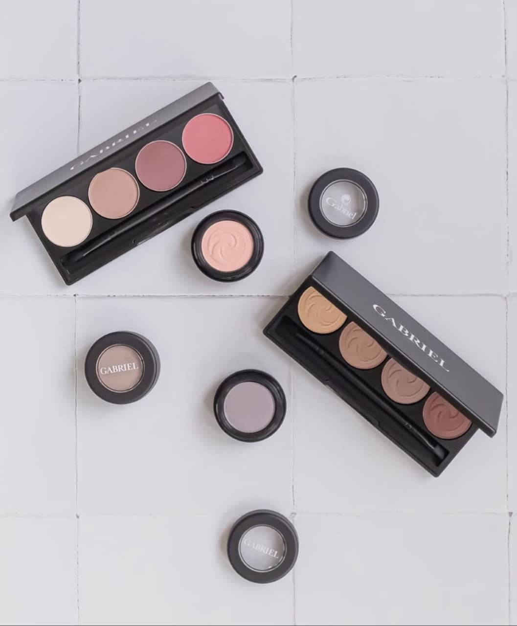 Gabriel Cosmetics Eyeshadow Chocolate Brown applied on skin