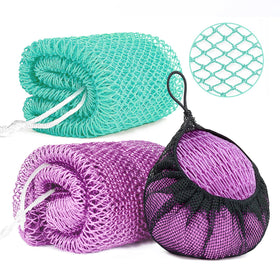 Gainlove African Exfoliating Net Sponge Light Purple front view