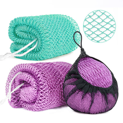 Gainlove African Exfoliating Net Sponge Light Purple front view