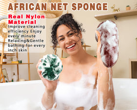 Gainlove African Net Sponge Dark Green side view