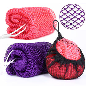 Gainlove African Net Sponge pink and deep purple front view