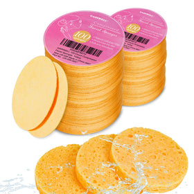 GAINWELL Compressed Facial Sponges yellow pack front view