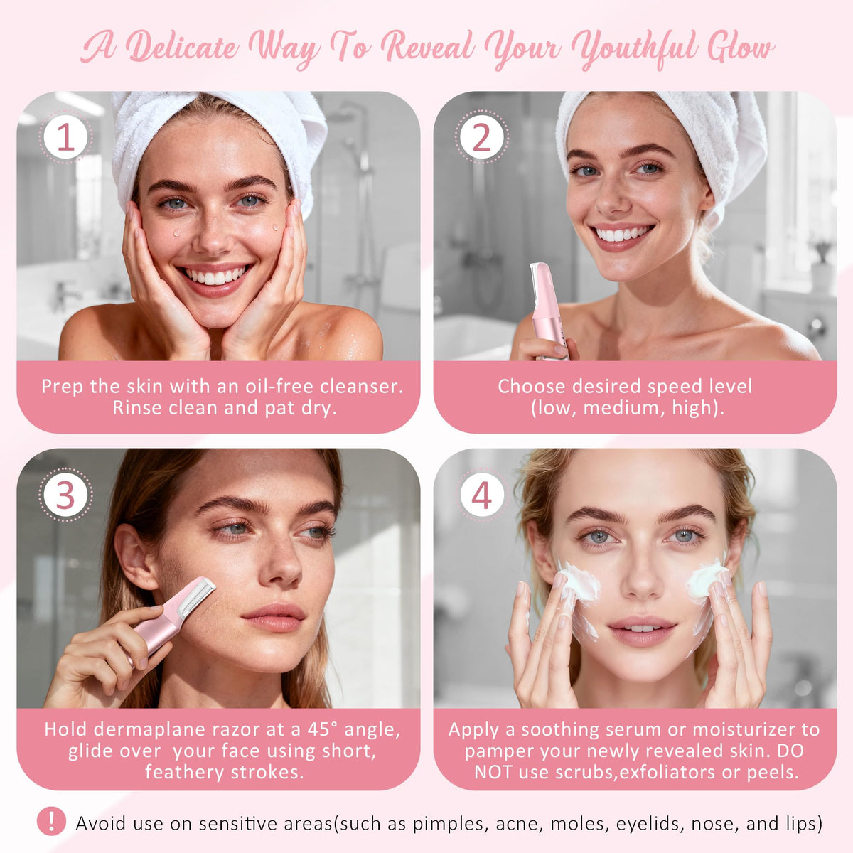 Galtxen Dermaplane Razor packaging with product details