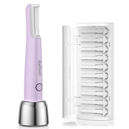Galtxen Sonic Dermaplaning Tool for Women in purple with LED light