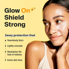 GANGNAM GLOW Day Shield Perfect Sunscreen application demonstration