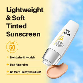 GANGNAM GLOW Day Shield Perfect Sunscreen bottle side view
