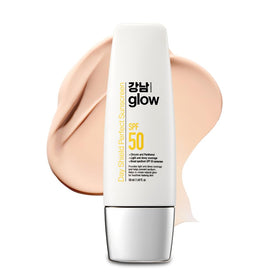 GANGNAM GLOW Day Shield Perfect Sunscreen front view with packaging