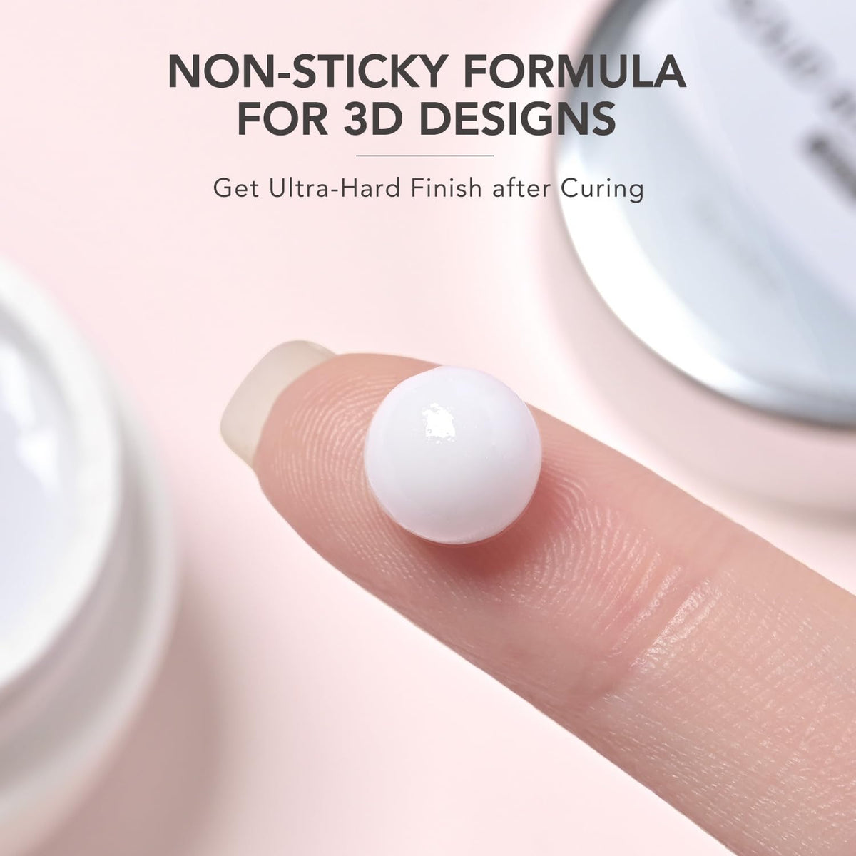 GAOY 3D Sculpting Gel applied on nails in creative design