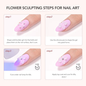 GAOY 3D Sculpting Gel in a nail art setting with tools