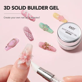 GAOY 3D Sculpting Gel in use creating nail art