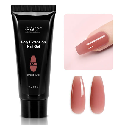 GAOY 60g pink maroon poly gel front view