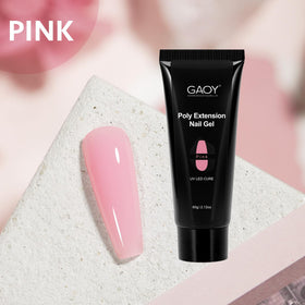 GAOY 60g Pink Poly Gel texture close-up