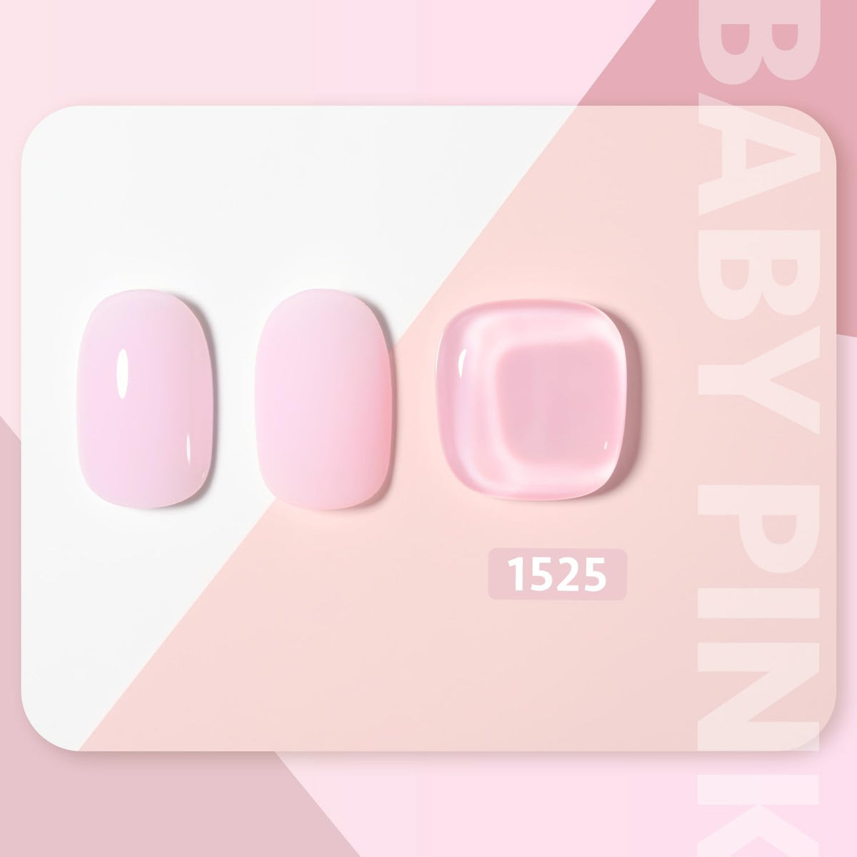 GAOY Baby Pink Gel Nail Polish 16ml bottle with cap