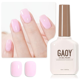 GAOY Baby Pink Gel Nail Polish 16ml front view