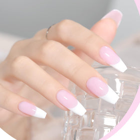 GAOY Baby Pink Gel Nail Polish application on nails