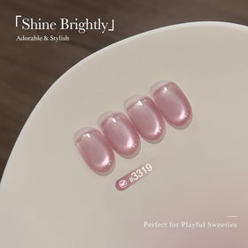 GAOY Barely Pink Cat Eye Gel Nail Polish bottle with magnet