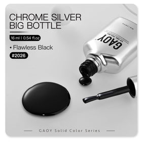 GAOY Black Gel Nail Polish 16ml with top coat