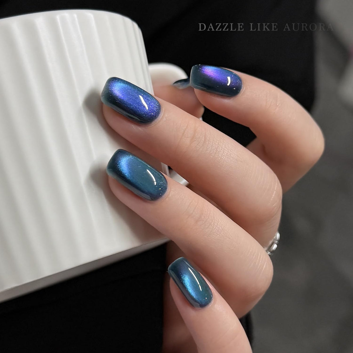GAOY Blue Cat Eye Gel Nail Polish packaging