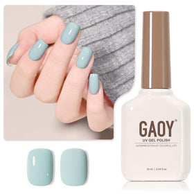 GAOY Blue Gel Nail Polish 16ml bottle front view