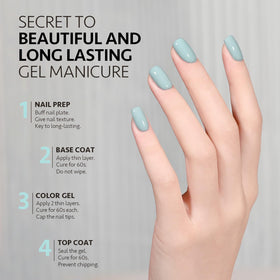 GAOY Blue Gel Nail Polish packaging details