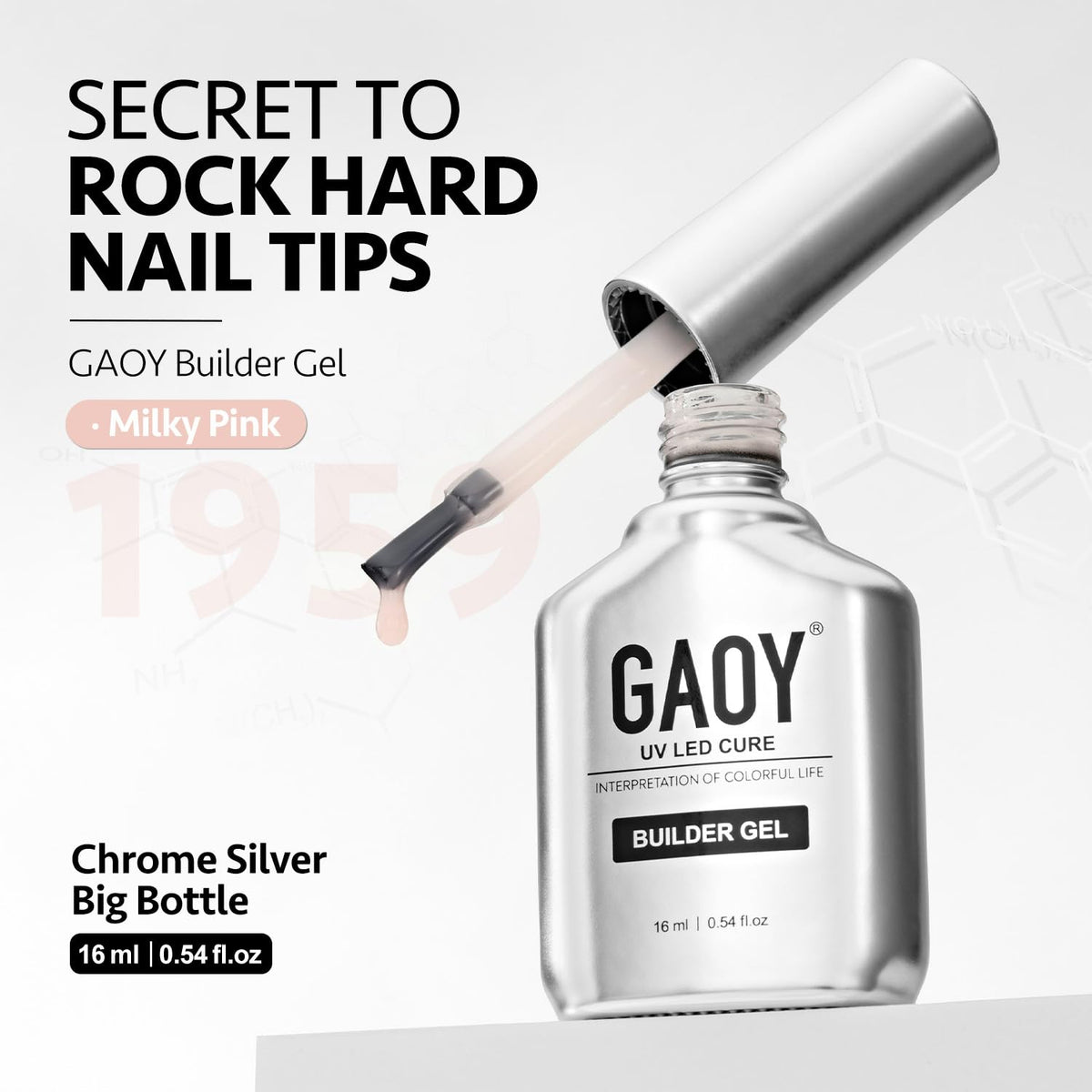 GAOY Builder Gel 16ml alongside nail care accessories