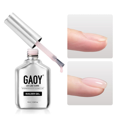 GAOY Builder Gel 16ml Baby Pink bottle front view