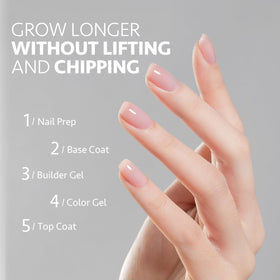 GAOY Builder Gel curing under UV lamp