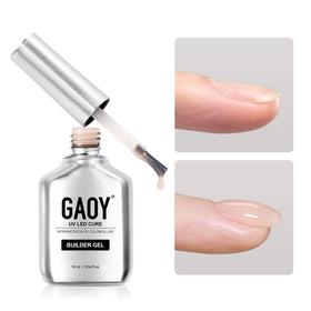 GAOY Builder Gel for Nails 16ml in Milky Pink front view