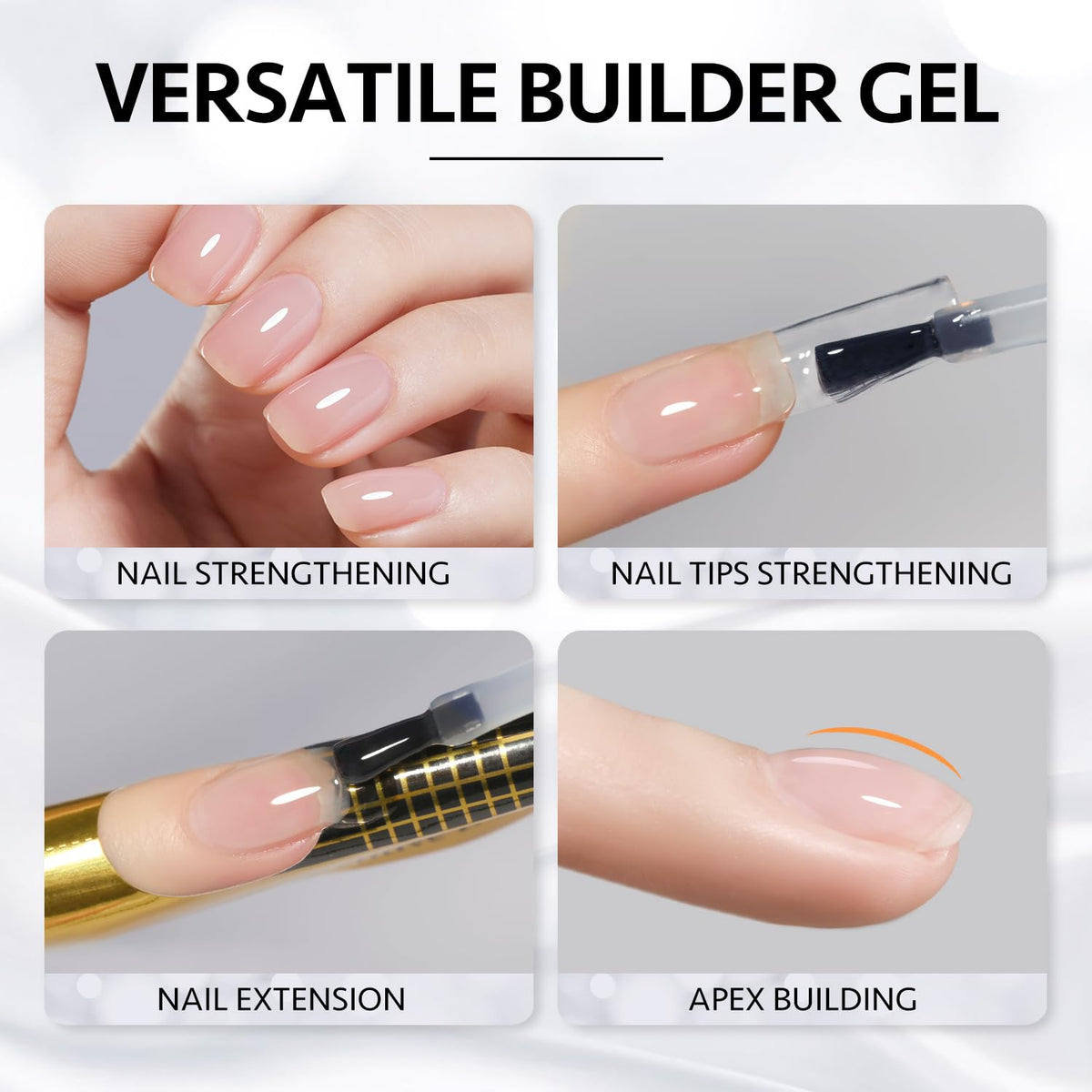 GAOY Builder Gel for Nails 16ml Nude Jelly packaging