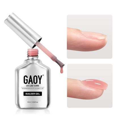 GAOY Builder Gel for Nails 16ml Quartz Pink bottle front view