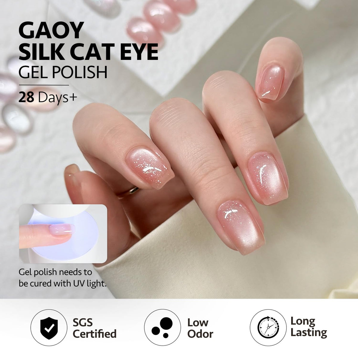 GAOY Cat Eye Gel Nail Polish Set packaging