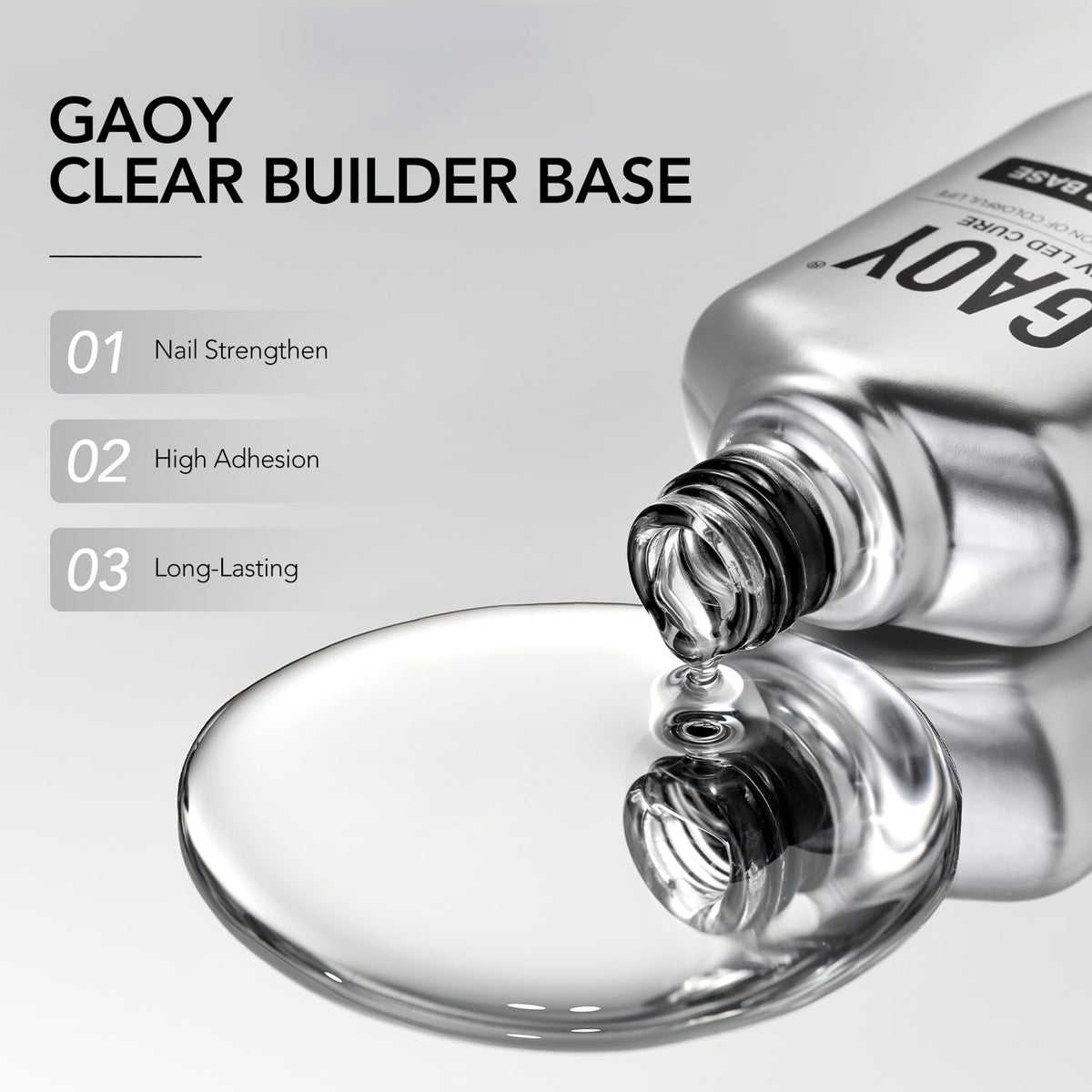 GAOY Clear Builder Base Gel application process