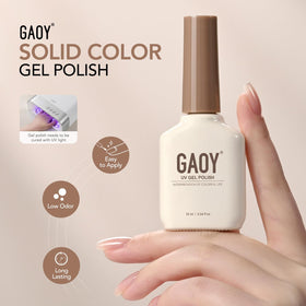 GAOY Gel Nail Polish 16ml beige packaging details