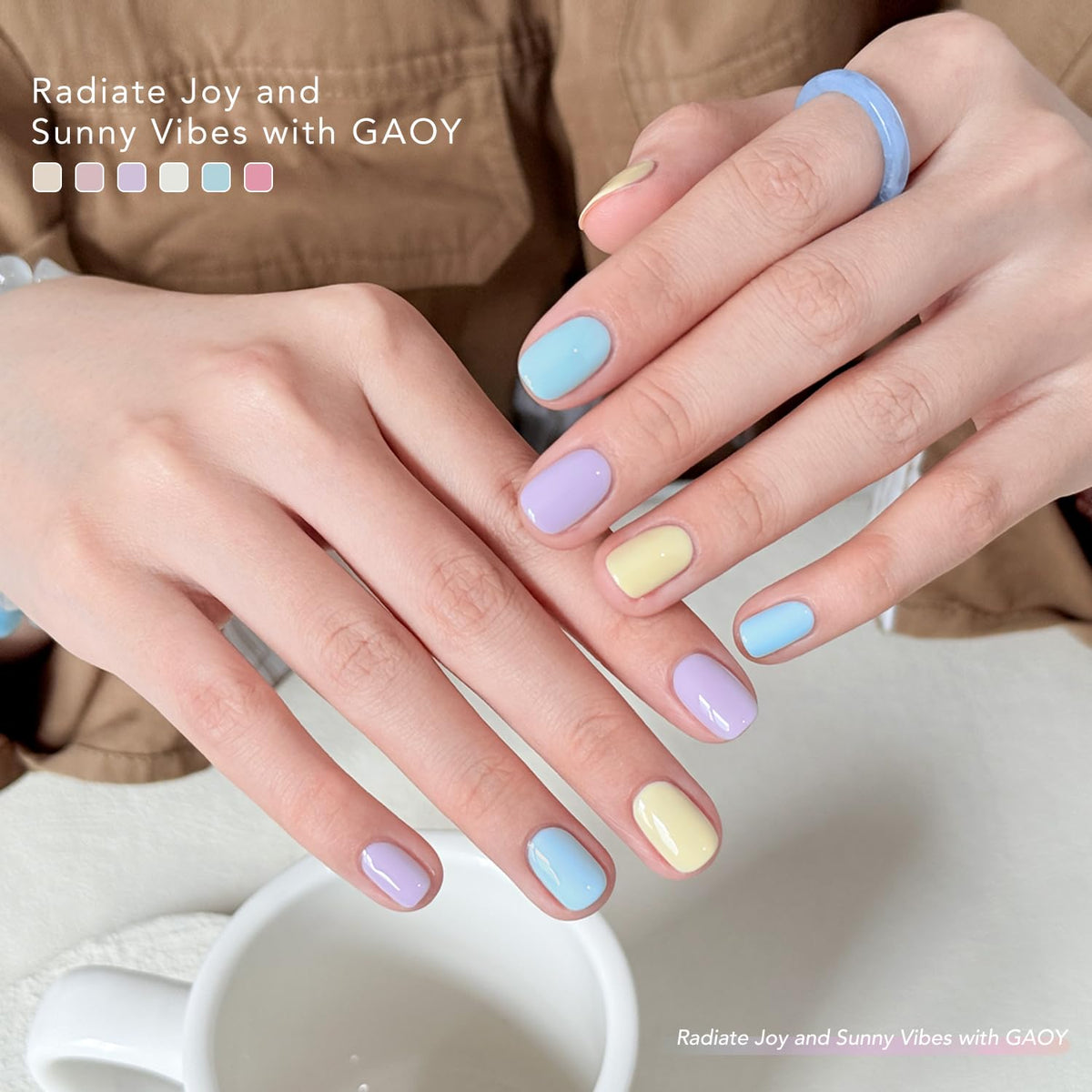 GAOY gel nail polish in Periwinkle colour