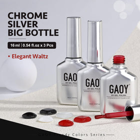 GAOY Gel Nail Polish Kit packaging showing three colours