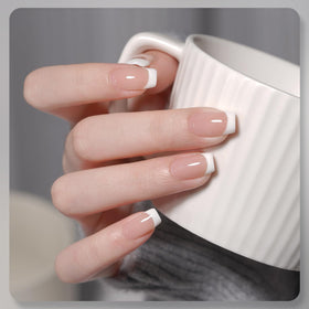 GAOY Gel Nail Polish Kit white bottle close-up