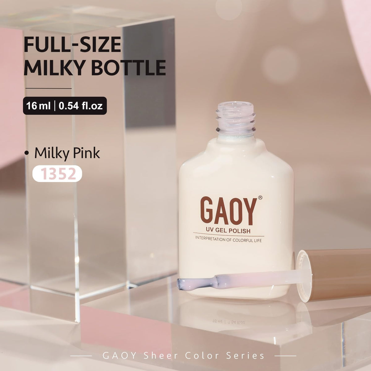 GAOY gel nail polish packaging and contents