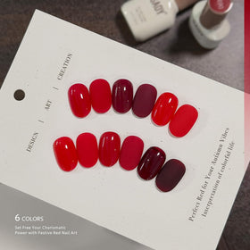 GAOY gel nail polish set packaging showing six colours