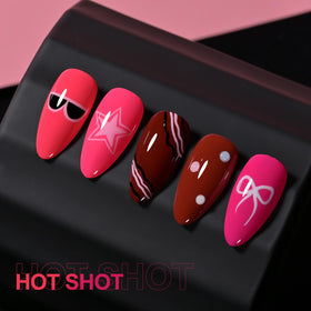 GAOY gel polish bottles arranged in a stylish display