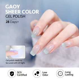 GAOY gel polish set packaging displayed