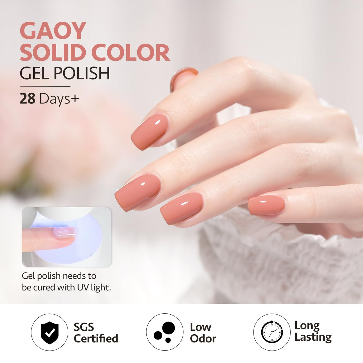GAOY gel polish set packaging with product details