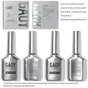 GAOY gel polish set packaging with product details