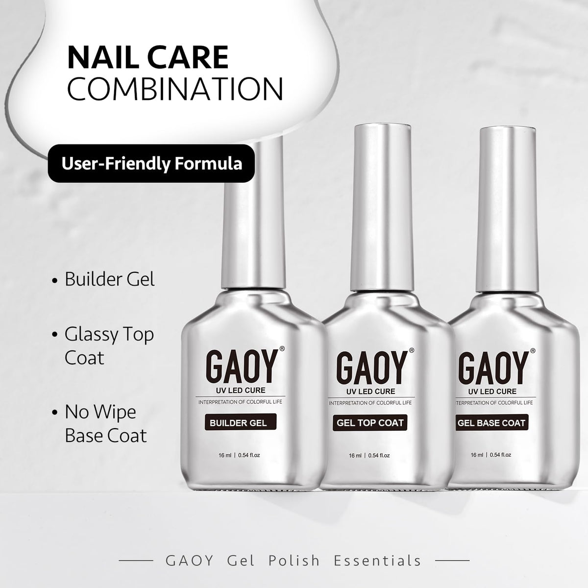 GAOY Gel Set with UV light for curing