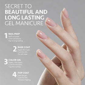 GAOY Gel Top Coat curing under UV lamp